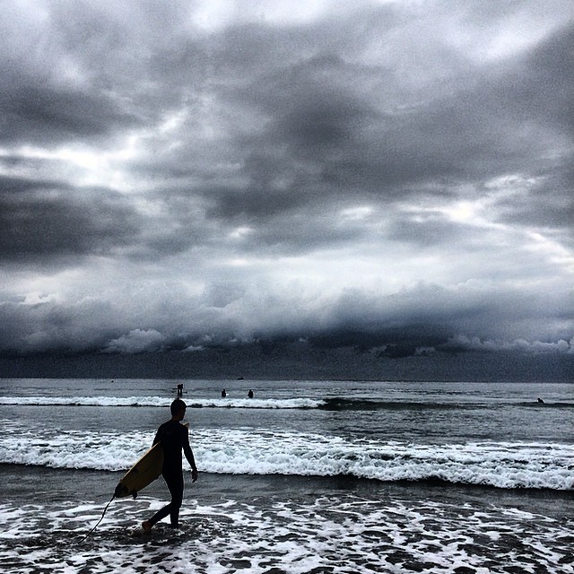 surfer at venice beach photo