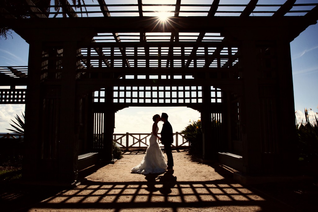 beach wedding in santa monica photo