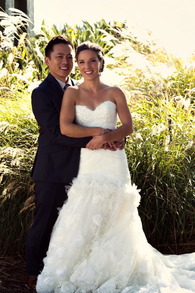 beach wedding in santa monica photo