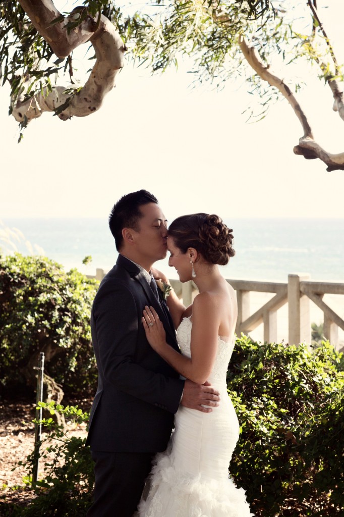 beach wedding in santa monica photo