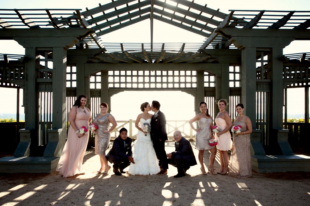 beach wedding in santa monica photo