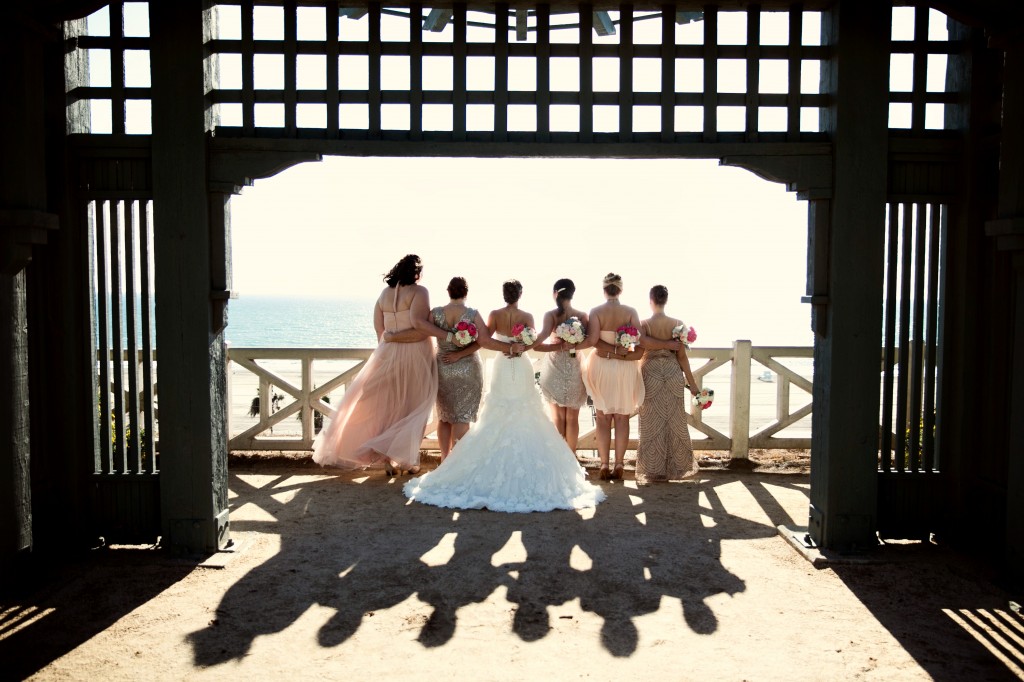 beach wedding in santa monica photo