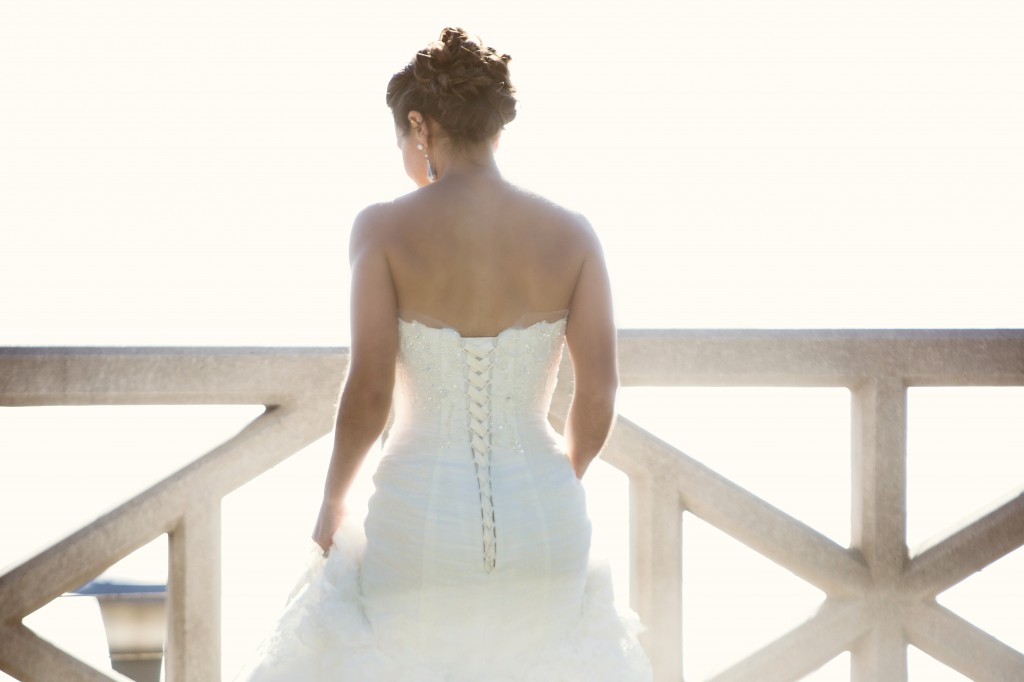 beach wedding in santa monica photo