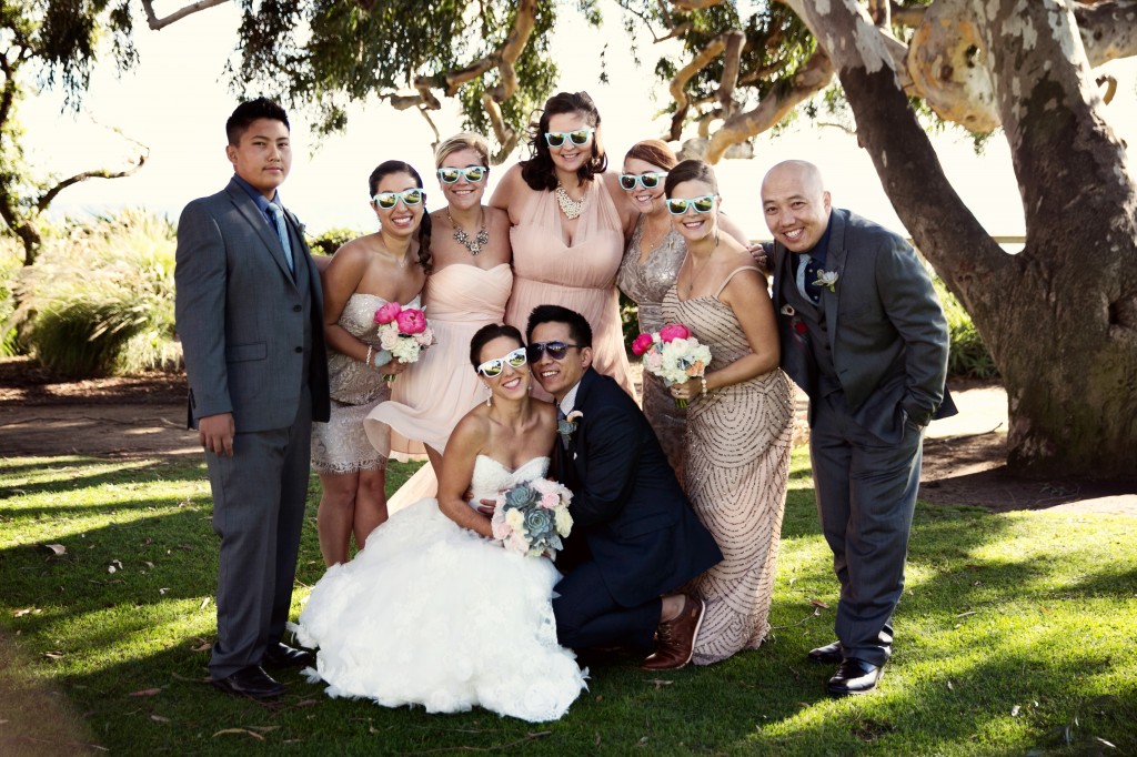 beach wedding in santa monica photo