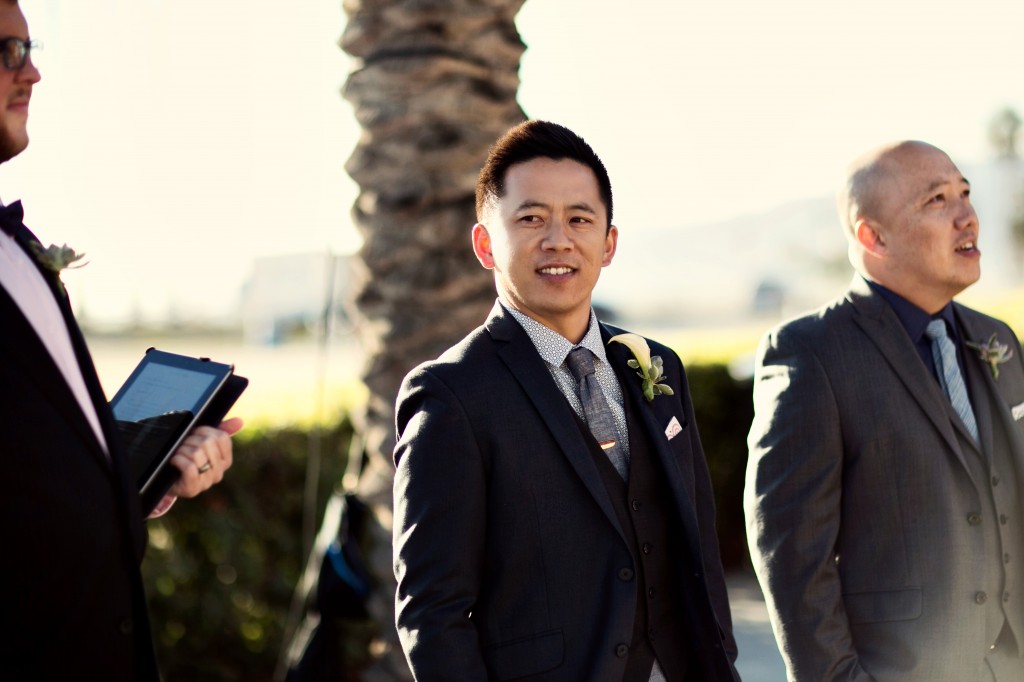 beach wedding in santa monica photo