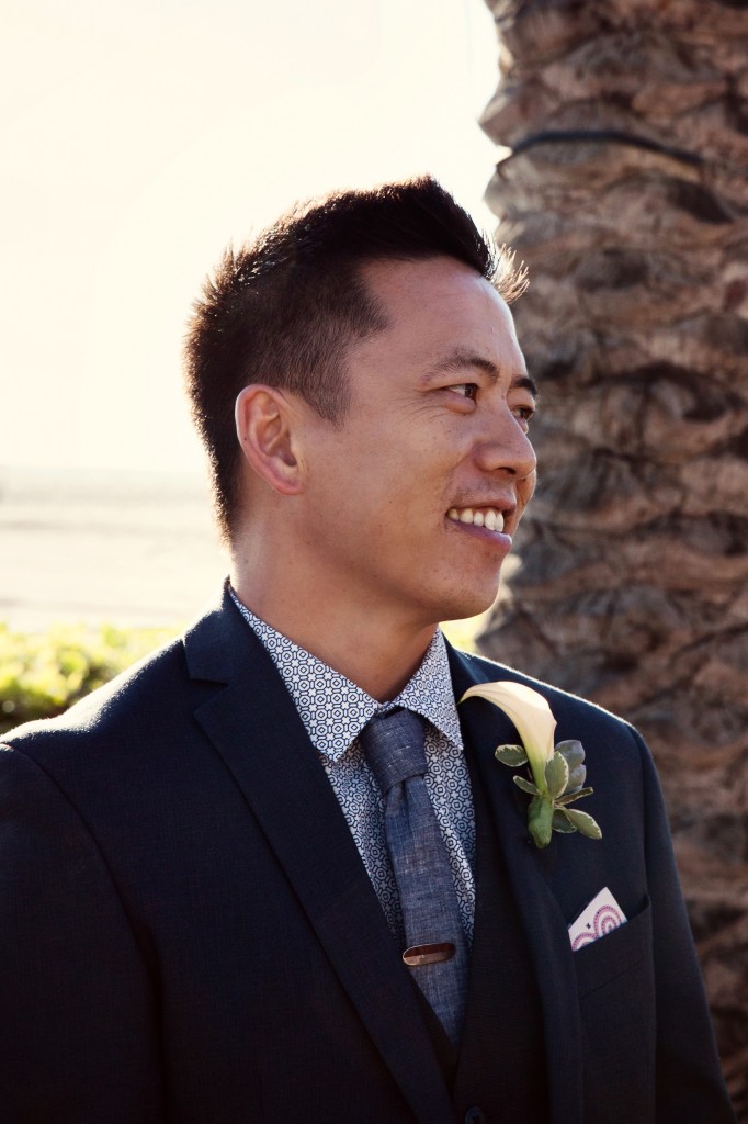 beach wedding in santa monica photo