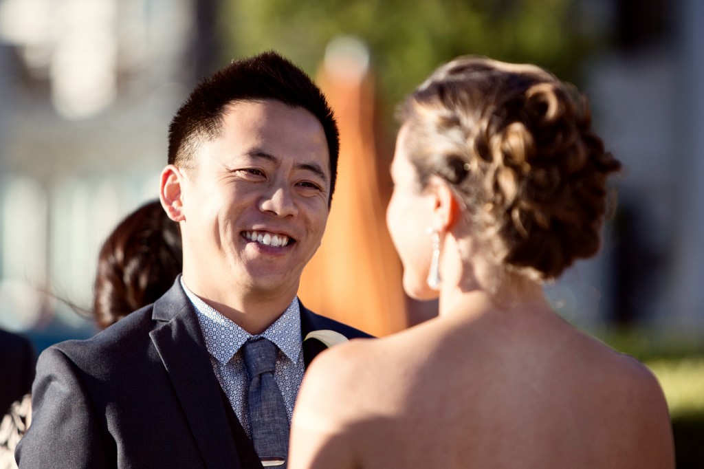 beach wedding in santa monica photo