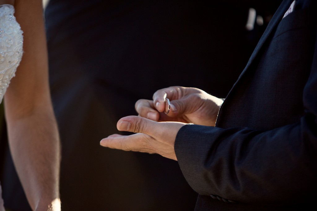 beach wedding in santa monica photo