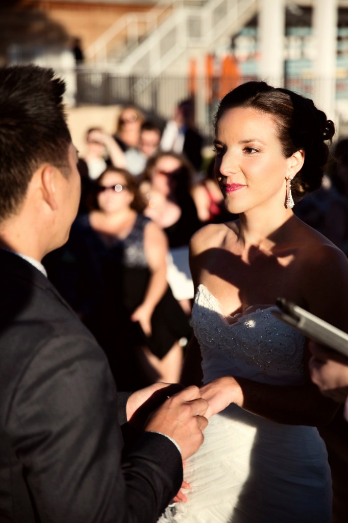 beach wedding in santa monica photo