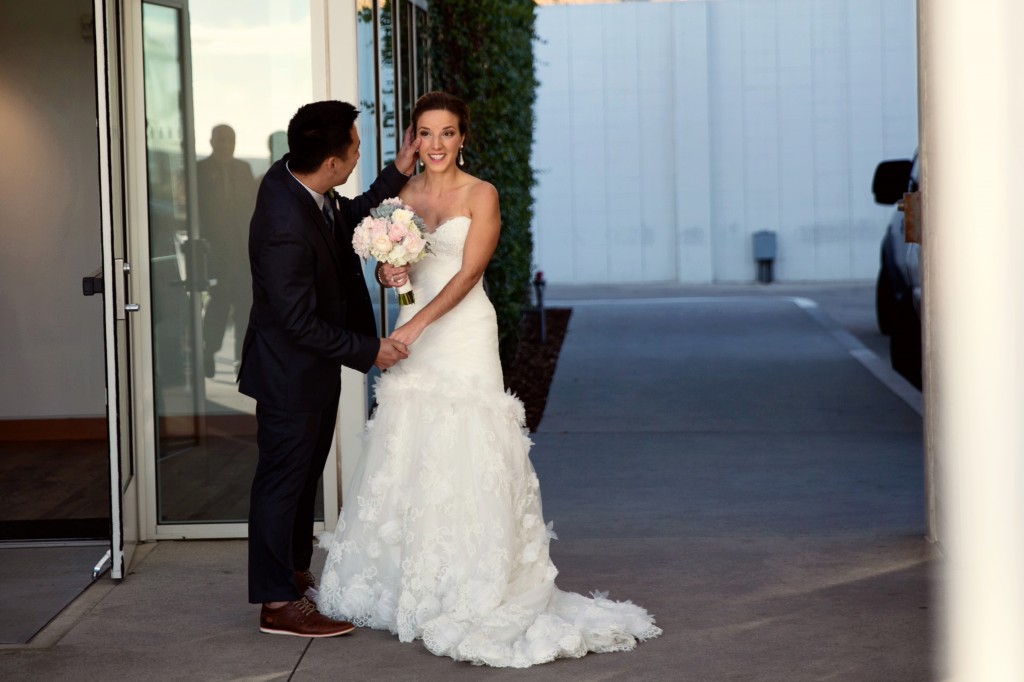 beach wedding in santa monica photo