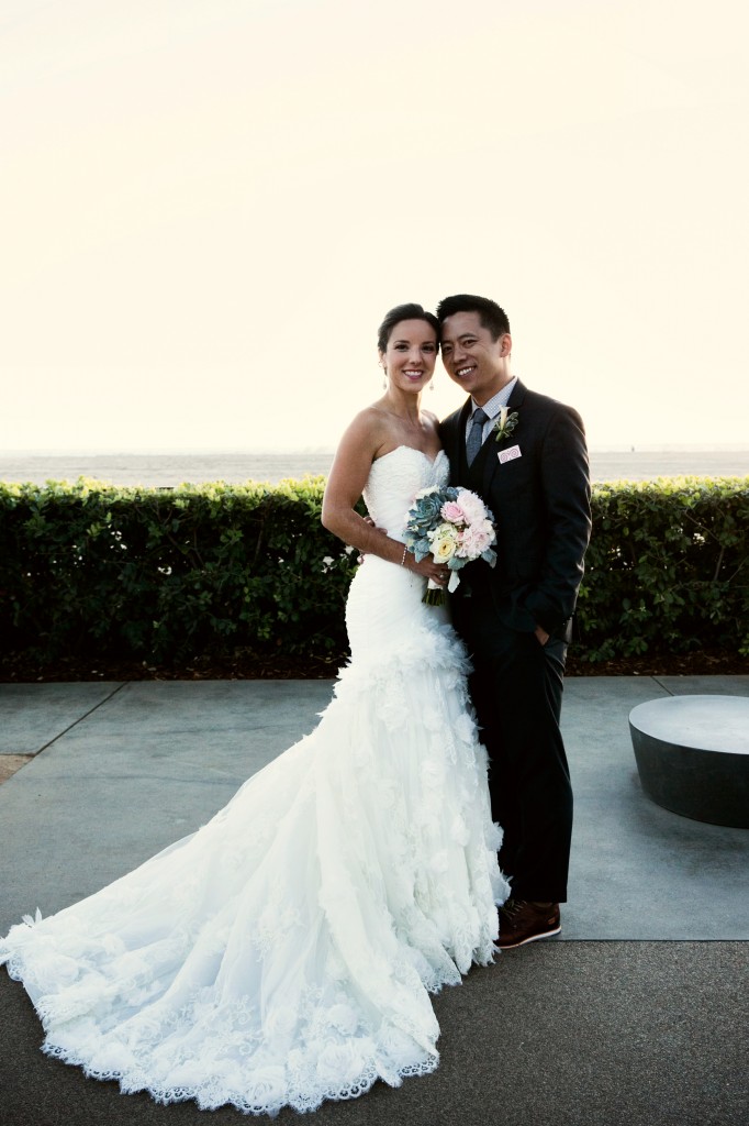 beach wedding in santa monica photo