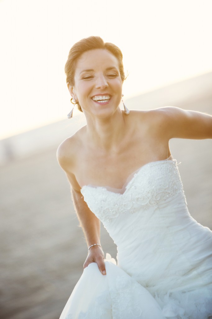 beach wedding in santa monica photo