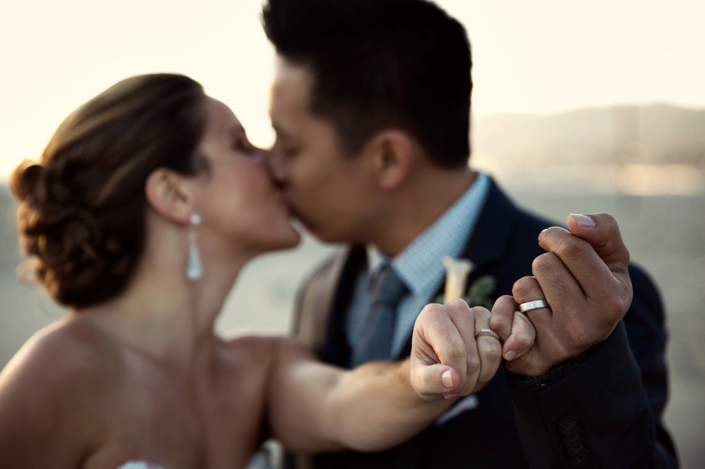 beach wedding in santa monica photo