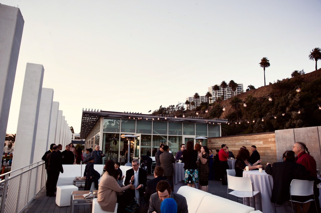 beach wedding in santa monica photo